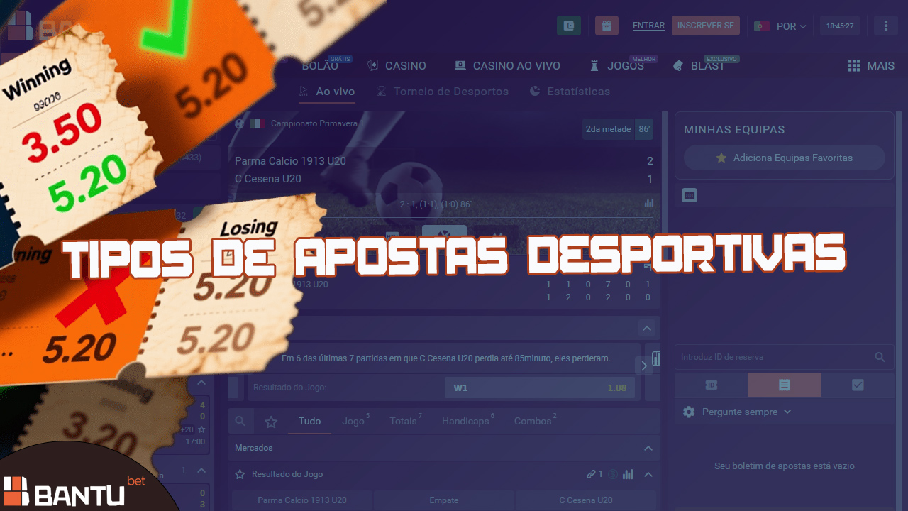O casino BantuBet oferece desportos populares e odds elevadas.